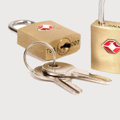 Travel Blue Unisex Brass TSA Lock | Gold