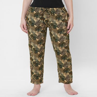 Urban Scottish Women s USWPJ516 Floral Printed Lounge Pyjama Pants | Multicolor - M