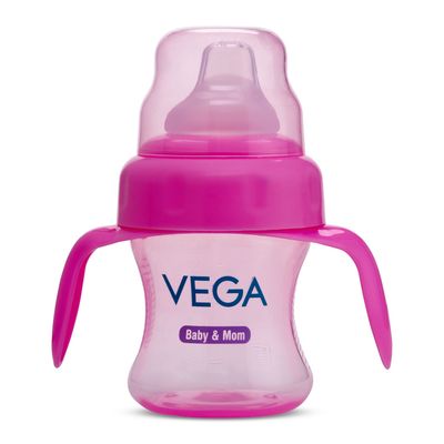 Vega Baby & Mom Spout Sippy Cup - Pink | Bpa-Bps Free | Vbwa3-04