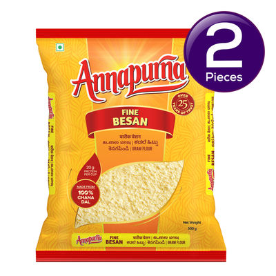 Annapurna Chana Dal Besan / Fine Besan / Gram Flour Combo