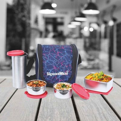 Best Lunch Box Jumbo Steel Food Grade Stainless Steel Red