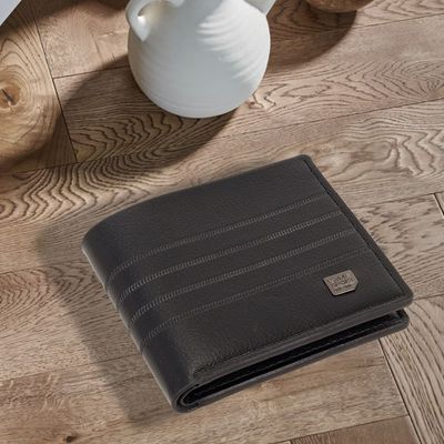 Men's Alfred Z Black Wallet | 4 Card Slot