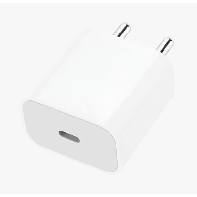 Charge Expert 20W Type-C Fast Charger, Compatible with iPhone 14/13/12/11/X/Pro/Max, Android, and All Type-C Devices, PD Technology for Rapid Charging (Without Cable) - White