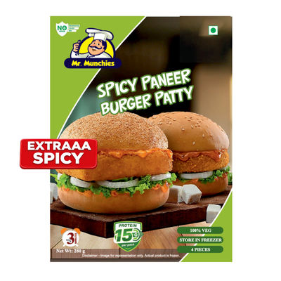 Spicy Paneer Burger Patty
