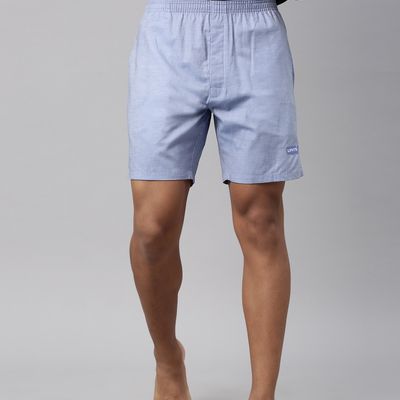 Levi's 028 Men's Plain Woven Boxer Shorts | Blue Mel | M