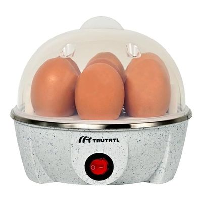Smart Instant Egg Boiler Machine 350 Watts, Boils Upto 7 Eggs, 414 ml, 3 Boiling mode, Automatic Shutt Off, Overheat Protection - Marble