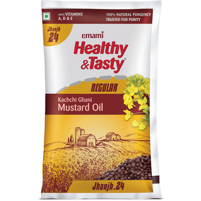 Kachchi Regular/Mild Ghani Mustard Oil Pouch
