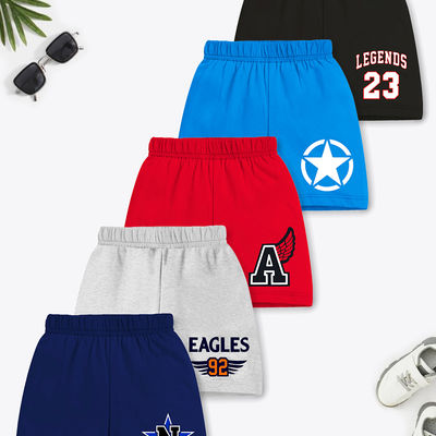 Boys' Bottomwear Printed Shorts | TRM-SRT-519 | Multicolor | 7-8 Years