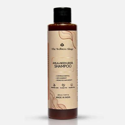 The Wellness Shop Amla Neem And Basil Shampoo For Hairfall Control