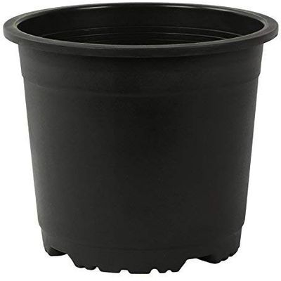 Plastic Pots, Black 4 Inch Size 15 Piece, Small