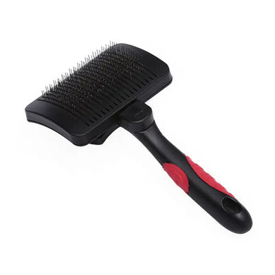 Pet Grooming Auto Slicker Self Cleaning Plastic Hair Brush for Dogs & Cats | Large