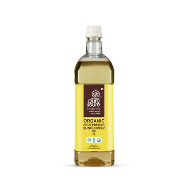 Organic Sunflower Oil Cold Pressed Oil