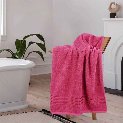 by myTrident Comfort Living Cotton Bath Towel | 70cm x 140cm | 400 GSM | Candy Glow