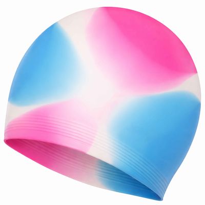 Stretchable Silicone Swimming Cap, Comfortable Waterproof Swim Cap
