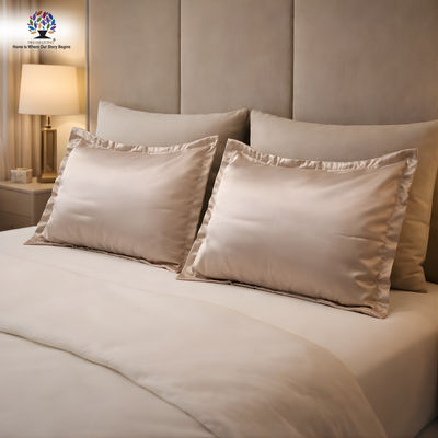 Satin Pillow Cover Set | Rose Gold - 46 x 69 cm