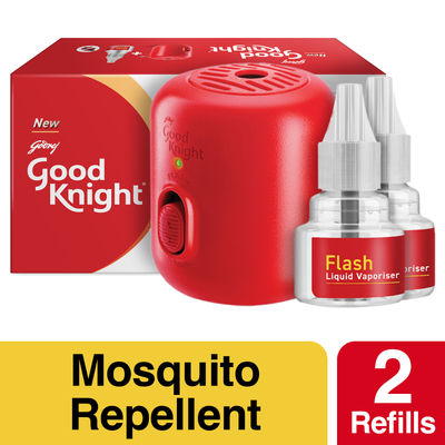 Flash | 1 Machine + 2 Refills| Liquid Vaporiser Mosquito Repellent