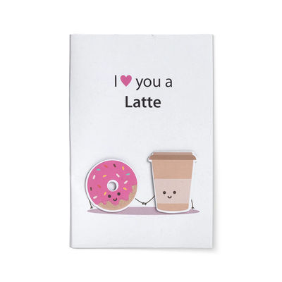 Greeting Card & Envelope Love You A Latte 4 x 6 Inch | Pack Of 2