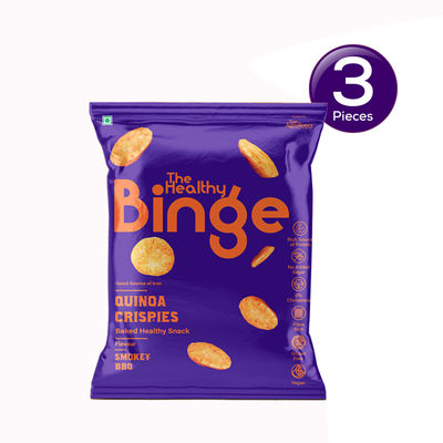 Quinoa Baked Chips Smokey Bbq -High Protein And Fibre Combo