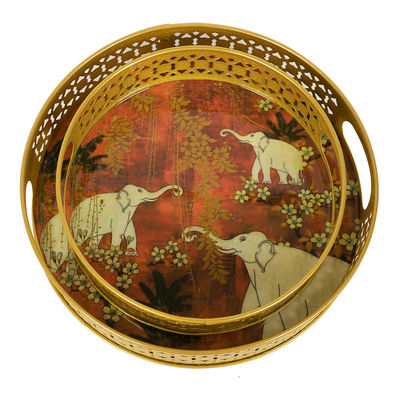 White Elephant Pichwai Tray