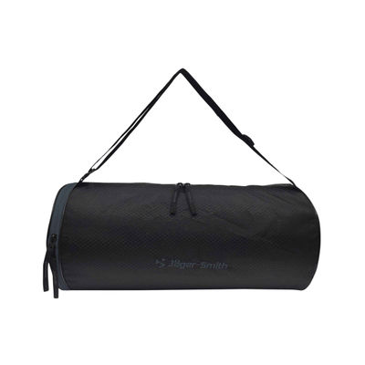 Unisex Solid Polyester 23 L Gym Bag | Black and Grey