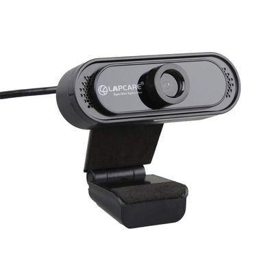 Lapcam HD 720M P, Noise Isolated Microphone with Computer HD stremaing Web cam for Desktop & Laptop with mic with Wide Angle Lens & Large Sensor for Superior Low Light, Optical - Black