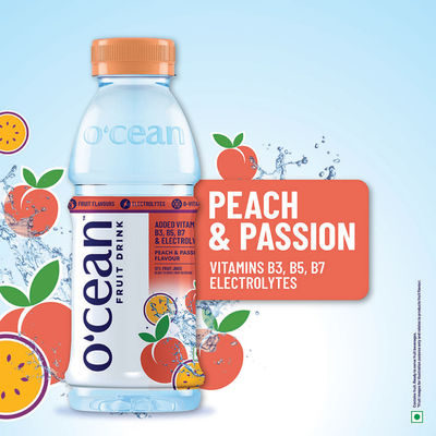 O'cean Fruit Water Peach & Passion Vitamin & Electrolyte Hydration