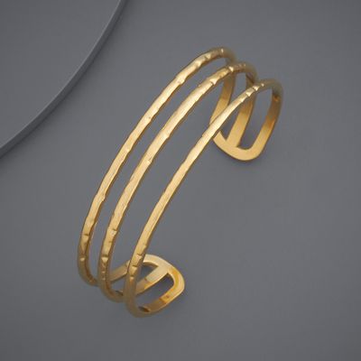 Kushal s Fashion Jewellery Gold-Plated Zircon Trendy Kada | 440743