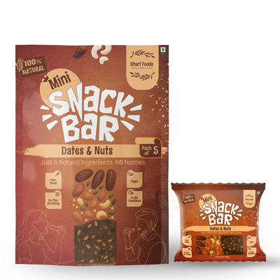 Dates & Nuts Mini Snack Bar | Energy Bar | Natural Ingredients