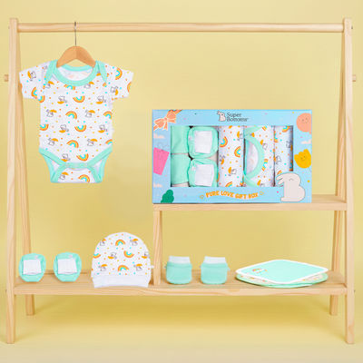 SuperBottoms Pure Love Gift Set For Newborn (0-6 Months) Boys & Girls