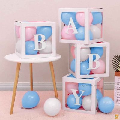 Baby Letter Balloon Box With 60 Balloons For Baby Party Decoration