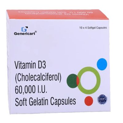 Cholecalciferol 60K Vitamin D3 Capsule