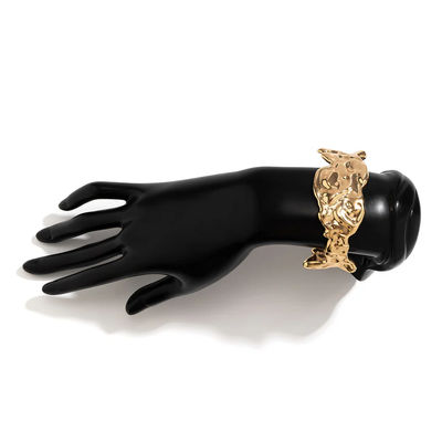 Abstract Irregular Gold Cuff Bracelets | Jltb0392