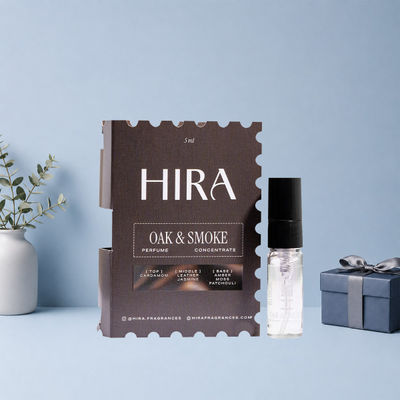 HIRA Oak & Smoke Eau De Perfume Mini | for Men with Leather & Cardamom Notes