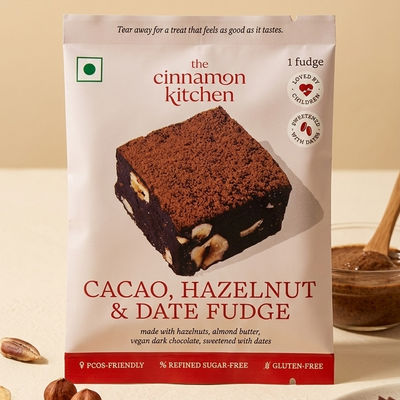 Cacao, Hazelnut & Date Fudge Brownie