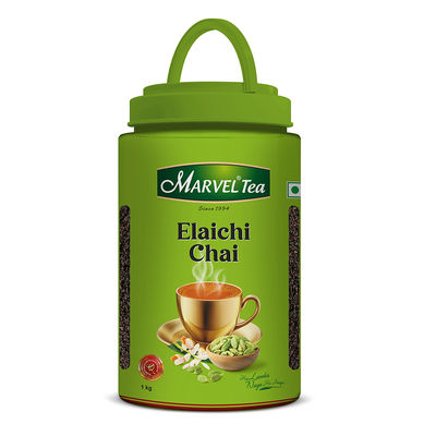 Marvel Elaichi Chai Jar | Cardamom & Assam Tea Leaves Chai Patti
