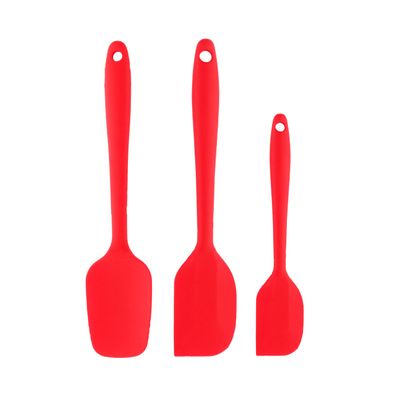 Non-Stick Silicone Spatulas - Heat-Resistant, Food-Grade & BPA-Free - Red