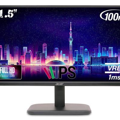 Acer EK220Q 21.5 Inch (54.61 cm) Full HD (1920x1080) Pixels VA Panel LCD Monitor with LED Back Light I 1 MS VRB, 100Hz Refresh I 250 Nits I HDMI & VGA Ports with HDMI Cable I Eye Care Features - Black