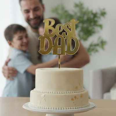 Best Dad Cake Topper | Mad Over Print