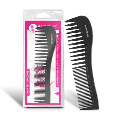 Professional 7.4 Inch Big Anti-Static Comb | Suitable for All Hair Types | Black