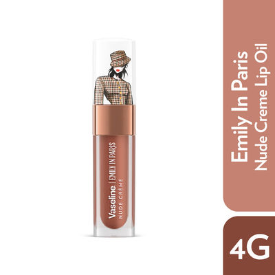 Vaseline Emily In Paris Nude Creme Lip Oil With Hyaluronic Acid & 24H Moisturisation
