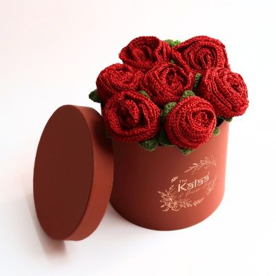 Handcrafted Crochet Roses Flower Box | The Kalaa Store