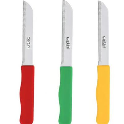 Handy Stainless Steel Knife Set (3 Pieces, Assorted Color)