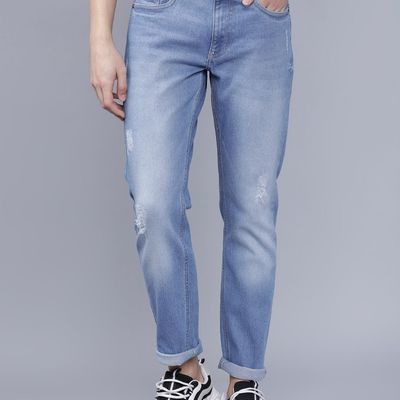 Slim Fit Casual Jeans | Blue - 32