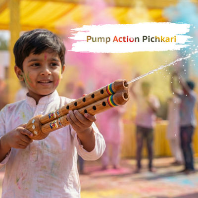 Mohak Rang Sapera Been Pichkari | Snake Charmer Flute Style Holi Water Sprayer | Cycle