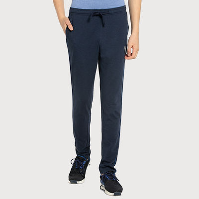 Van Heusen Athleisure Men Smart Tech And Easy Stain Release Trackpants Pack Of 1 |Blue Melange |S
