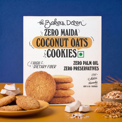 Zero Madia Coconut Oats Cookies | 24% Coconut & Oats | Healthy Cookies