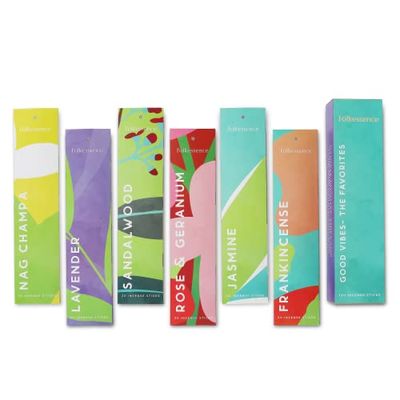 Folkulture Incense Sticks, Pack of 6 - 120 Incense Sticks, Good Vibes - The Favourites