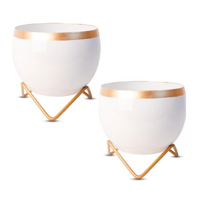 Reva Home Decor Vase With Stand I Flower Pot - Indoor Planter I Desktop - Home