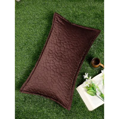 Ultrasonic Polyvelvet Abstract Brown Pillow Covers Pack Pack 1