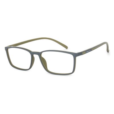 Unisex Solid Metal Computer Glasses | Grey - M